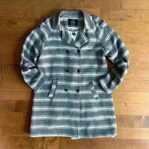 Scotch & Soda | Striped woven pea coat jacket size 2